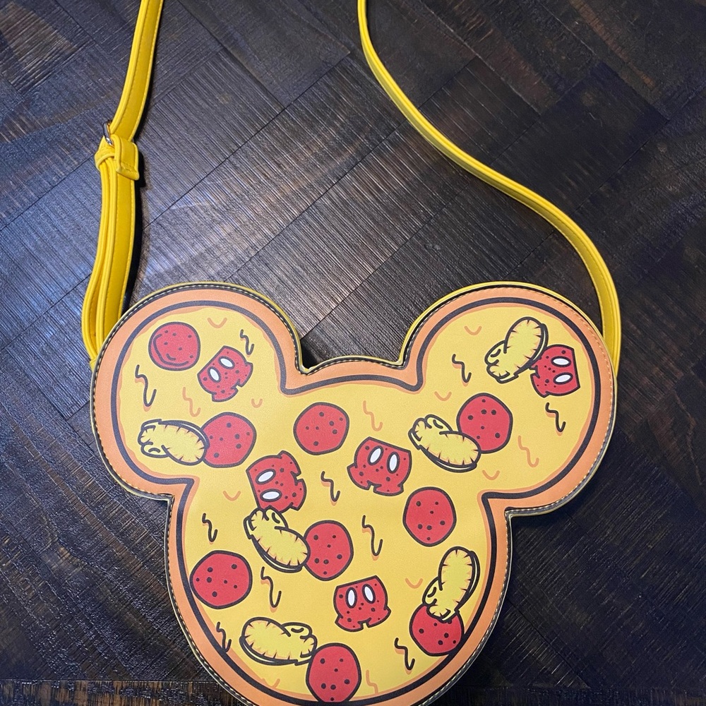 Mickey mouse pizza crossbody purse